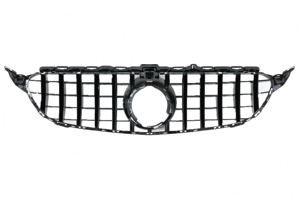 Front Grille Panamericana GT-R Design Black for Mercedes C-Class W205 S205 C205 A205 Facelift (2018–2020)