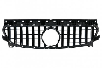 Front Grille Panamericana GT-R Design Full Black for Mercedes CLA C117 X117 W117 Facelift (2016–2018)