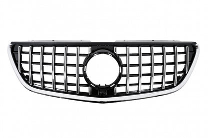 Front Grille Panamericana GT-R Style Black Chrome for Mercedes Vito W447 (2020-Up)