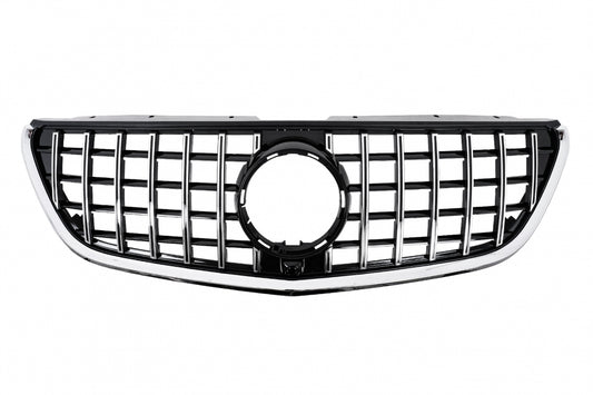 Front Grille Panamericana GT-R Style Black Chrome for Mercedes Vito W447 (2020-Up)