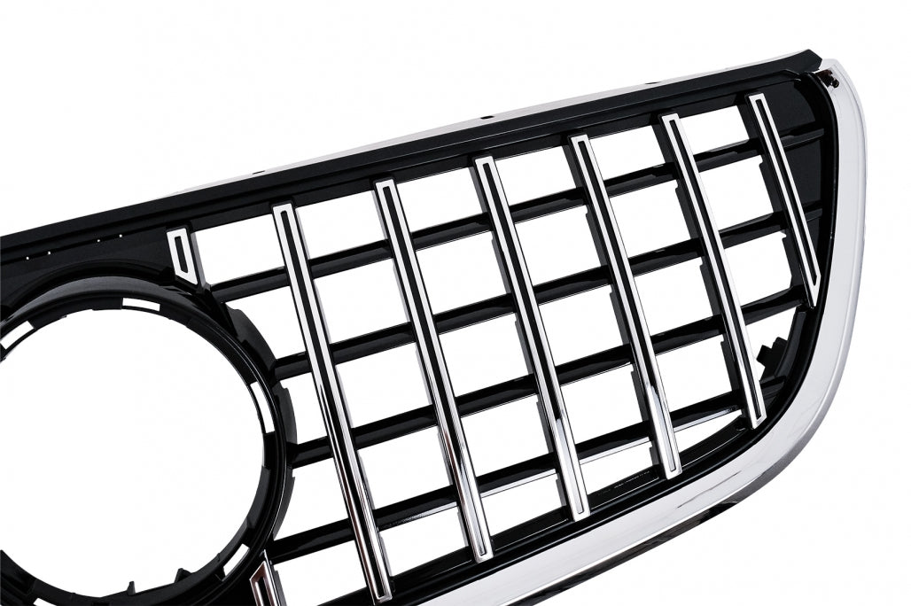 Front Grille Panamericana GT-R Style Black Chrome for Mercedes Vito W447 (2020-Up)