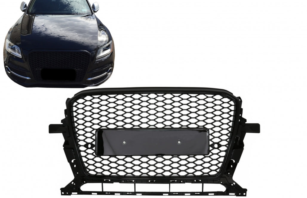 Front Grille Piano Black for Audi Q5 8R Facelift (2012–2015)