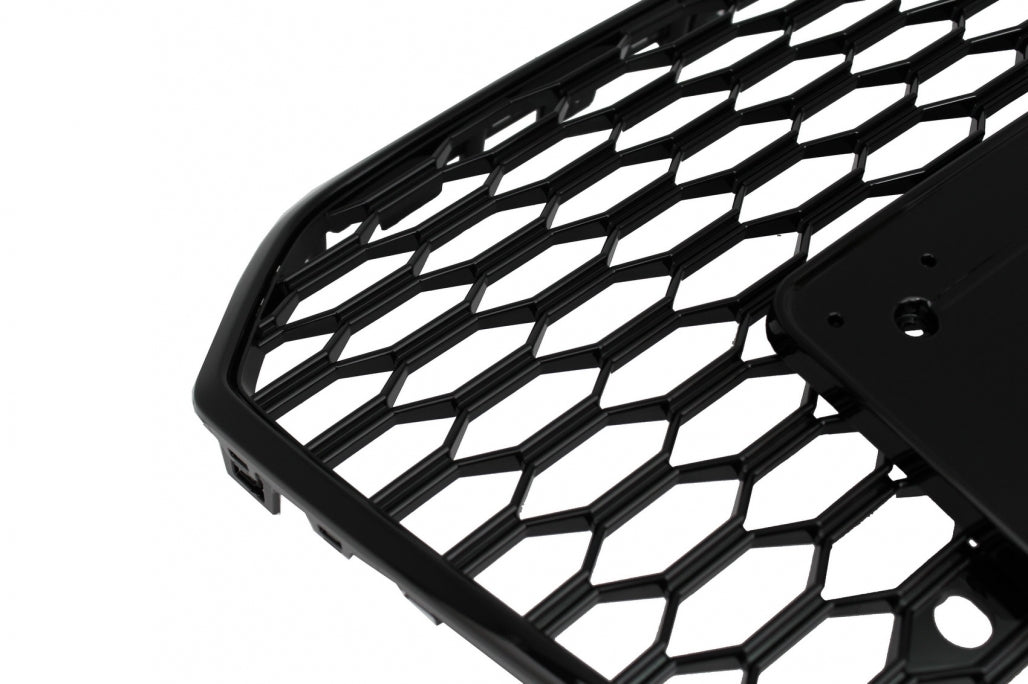 Front Grille RS6 Design Piano Black for Audi A6 C7 4G Facelift (2015–2018)