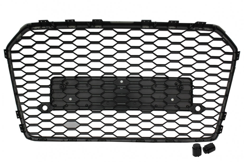 Front Grille RS6 Design Piano Black for Audi A6 C7 4G Facelift (2015–2018)