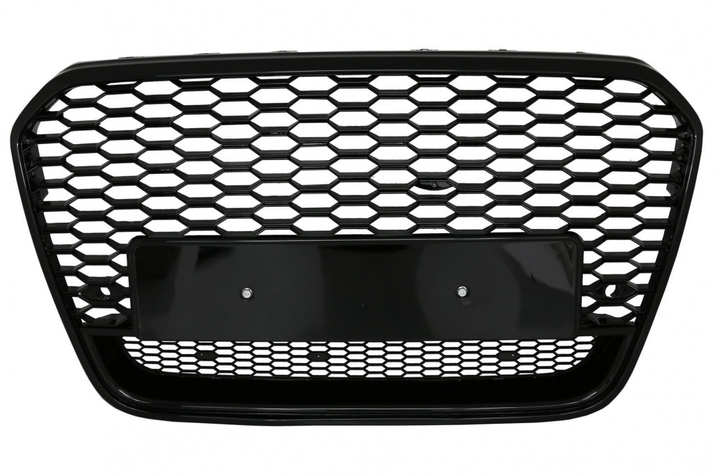 Front Grille RS6 Design Piano Black for Audi A6 C7 4G Pre-Facelift (2011–2014)