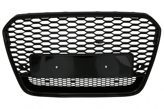 Front Grille RS6 Design Piano Black for Audi A6 C7 4G Pre-Facelift (2011–2014)