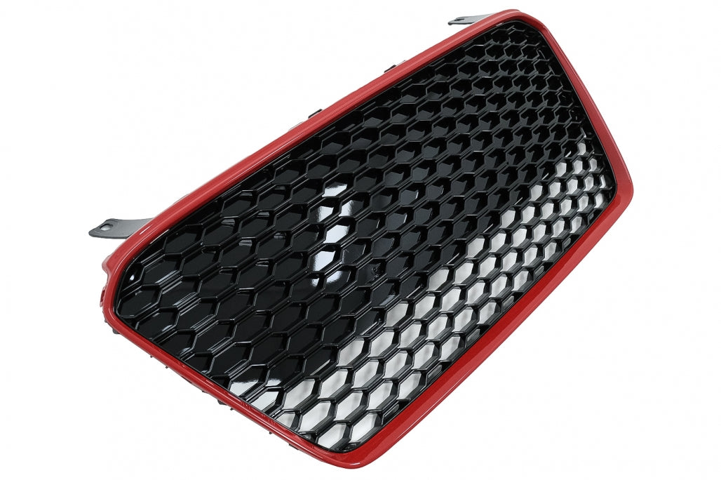 Front Grille RS Design for Audi R8 42 1st Generation Facelift (2013–2015) Glossy Black Red
