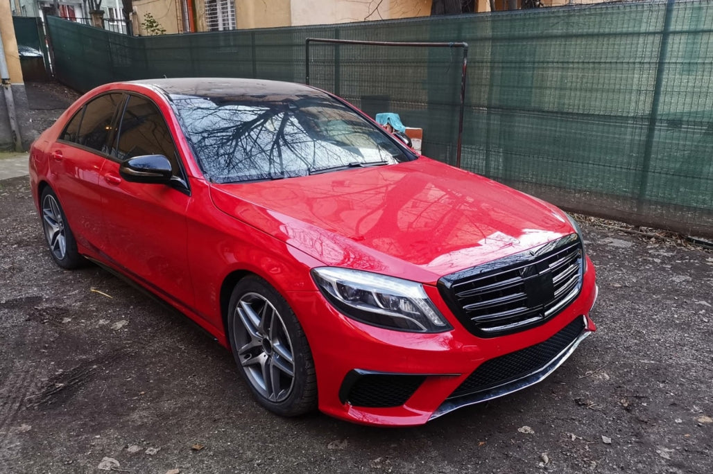Front Grille S63 S65 Design Piano Black for Mercedes S-Class W222 (2014–08.2020)