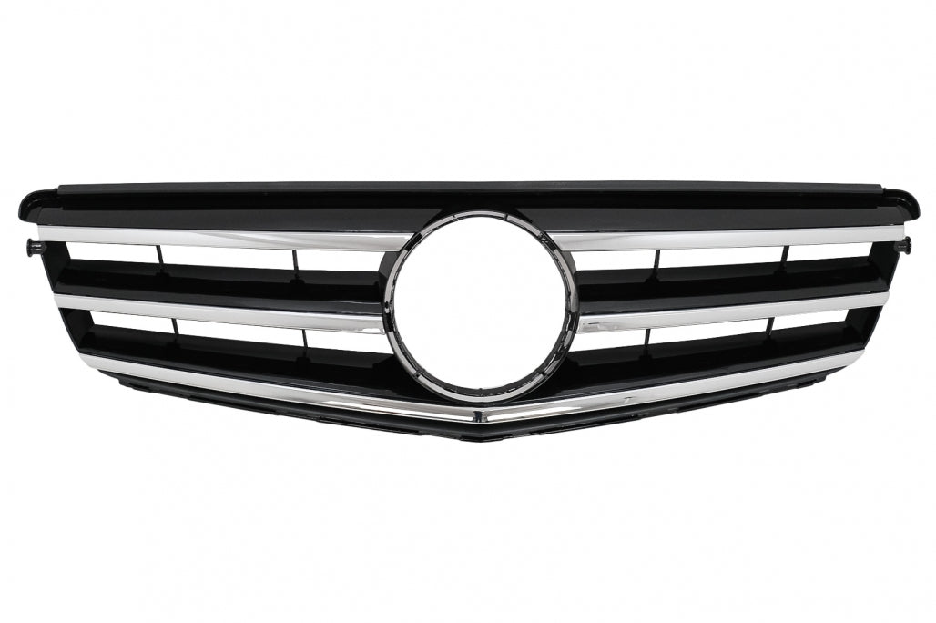 Front Grille Sport Design Black for Mercedes C-Class W204 S204 (2007–2014)