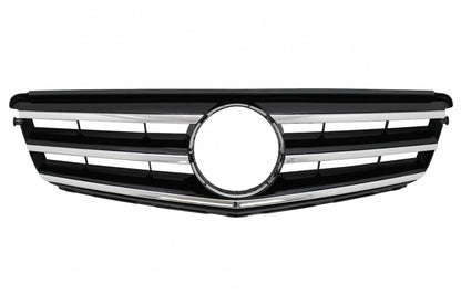 Front Grille Sport Design Black for Mercedes C-Class W204 S204 (2007–2014)