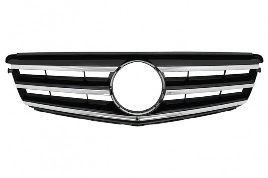 Front Grille Sport Design Black for Mercedes C-Class W204 S204 (2007–2014)