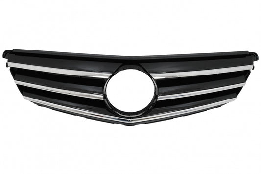 Front Grille Sport Design Black for Mercedes C-Class W204 S204 (2007–2014)