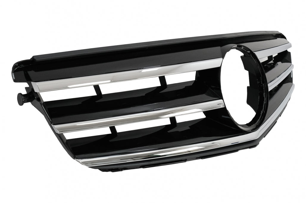 Front Grille Sport Design Black for Mercedes C-Class W204 S204 (2007–2014)