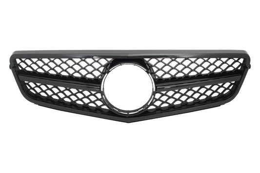 Front Grille Sport Design Piano Black for Mercedes C-Class W204 S204 (2007–2014)