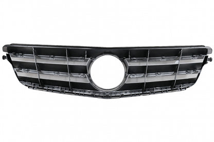Front Grille Sport Design Silver for Mercedes C-Class W204 S204 (2007–2014)