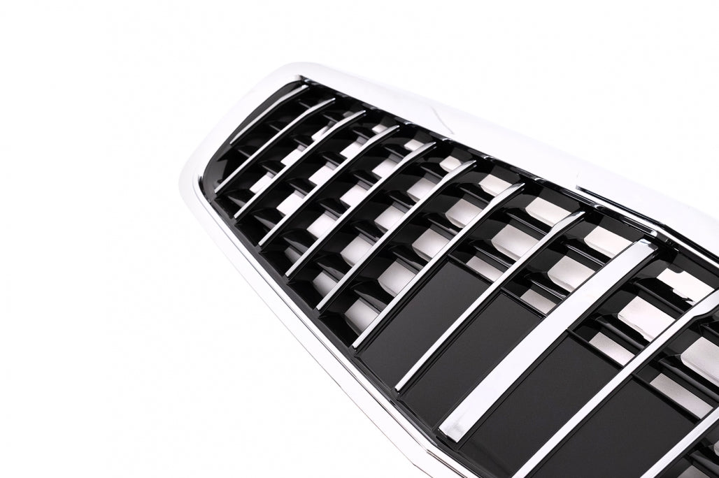 Front Grille Vertical Design Chrome for Mercedes S-Class W221 Facelift (2010–2013)