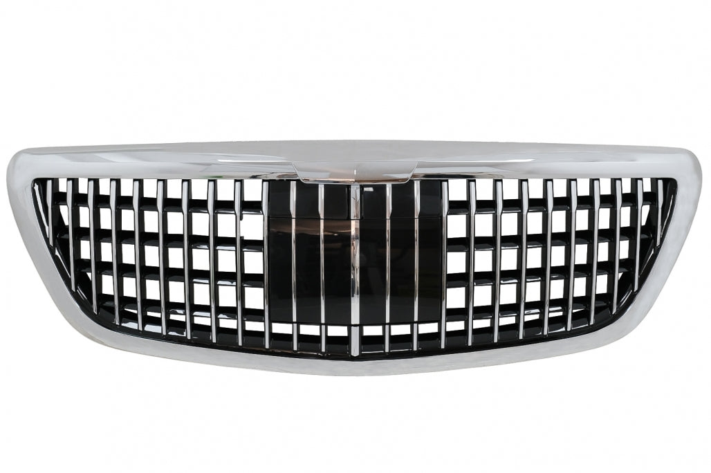 Front Grille Vertical Design Chrome for Mercedes S-Class W222 X222 (2014–2020)