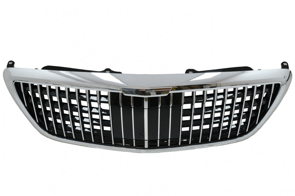 Front Grille Vertical Design Chrome for Mercedes S-Class W222 X222 (2014–2020)