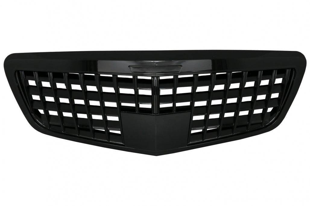 Front Grille Vertical Design Piano Black for Mercedes S-Class W221 Facelift (2010–2013)