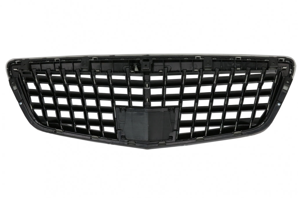 Front Grille Vertical Design Piano Black for Mercedes S-Class W221 Facelift (2010–2013)