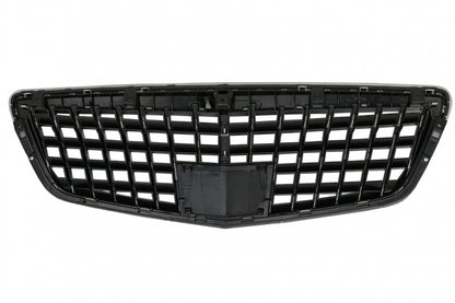Front Grille Vertical Design Piano Black for Mercedes S-Class W221 Facelift (2010–2013)