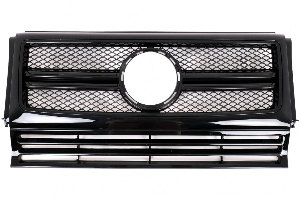 Front Grille for Mercedes G-Class W463 (1990–2012) G63 G65 Design Full Piano Black Edition