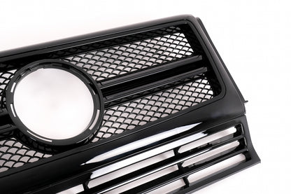 Front Grille for Mercedes G-Class W463 (1990–2012) G63 G65 Design Full Piano Black Edition