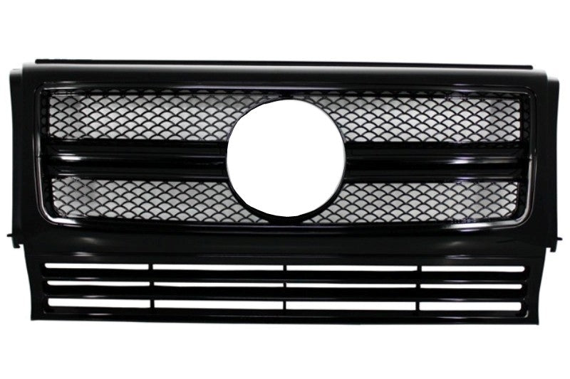 Front Grille for Mercedes G-Class W463 (1990–2017) G63 G65 Design Full Piano Black