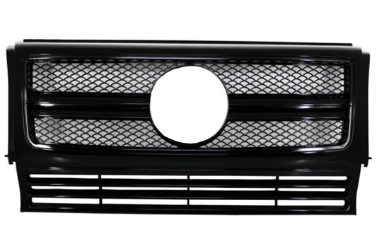 Front Grille for Mercedes G-Class W463 (1990–2017) G63 G65 Design Full Piano Black