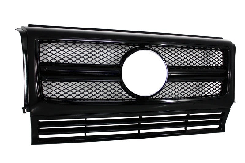 Front Grille for Mercedes G-Class W463 (1990–2017) G63 G65 Design Full Piano Black