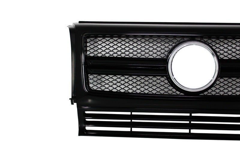 Front Grille for Mercedes G-Class W463 (1990–2017) G63 G65 Design Full Piano Black