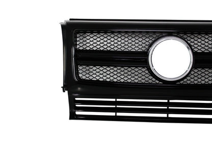 Front Grille for Mercedes G-Class W463 (1990–2017) G63 G65 Design Full Piano Black