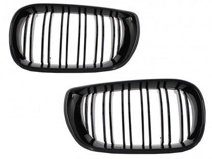 Front Kidney Grilles Double Stripe M Design for BMW 3 Series E46 Facelift Sedan Touring (2001–2005)