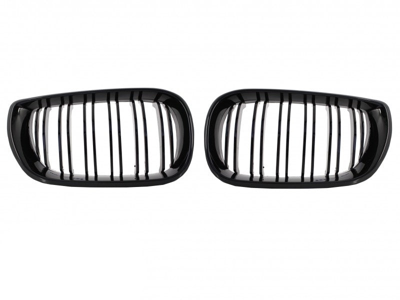 Front Kidney Grilles Double Stripe M Design for BMW 3 Series E46 Facelift Sedan Touring (2001–2005)