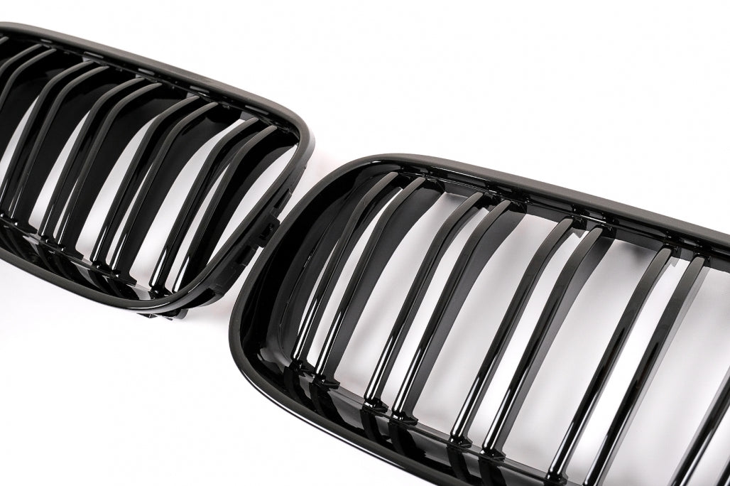 Front Kidney Grilles Double Stripe for BMW 3 Series E92 E93 Pre-LCI (2006–2009) M-Package Sport Design