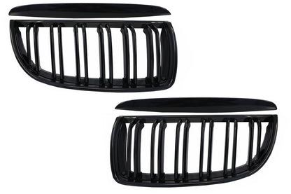 Front Kidney Grilles for BMW 3 Series E90 E91 (2005–2008) Pre-LCI Double Stripe M Design