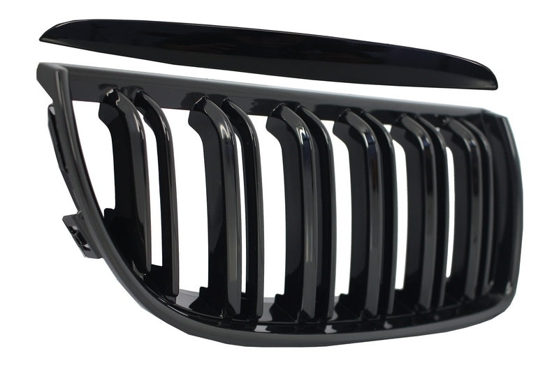 Front Kidney Grilles for BMW 3 Series E90 E91 (2005–2008) Pre-LCI Double Stripe M Design