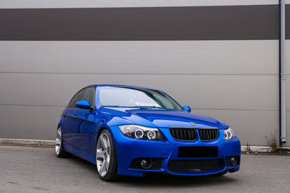 Front Kidney Grilles for BMW 3 Series E90 E91 (2005–2008) Pre-LCI Double Stripe M Design