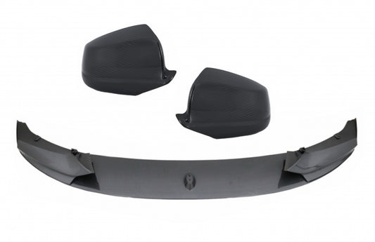 Front Lip Carbon Coated with Mirror Covers M-Performance Kit for BMW 5 Series F10 F11 (2011–2013)