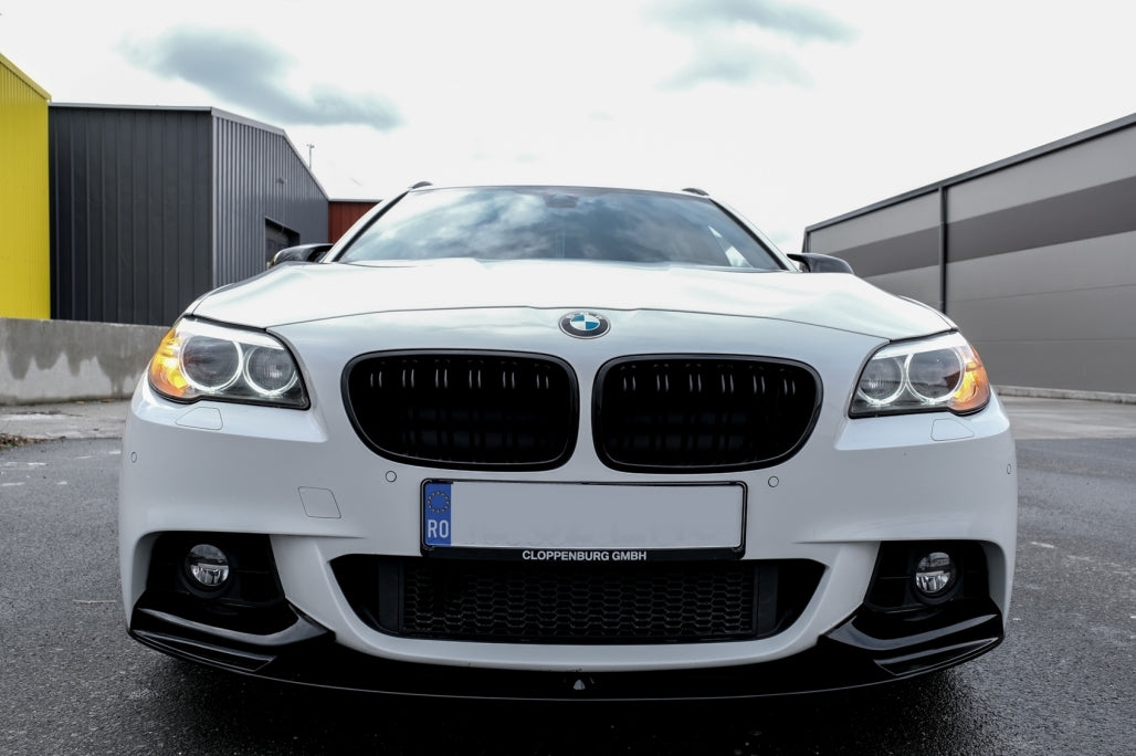 Front Lip Spoiler M Design Shiny Black for BMW 5 Series F10 F11 (2011–2017)