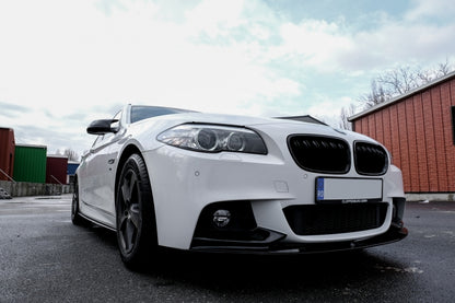 Front Lip Spoiler M Design Shiny Black for BMW 5 Series F10 F11 (2011–2017)