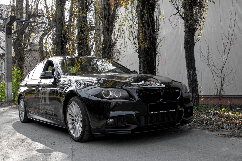 Front Lip Spoiler M Design Shiny Black for BMW 5 Series F10 F11 (2011–2017)