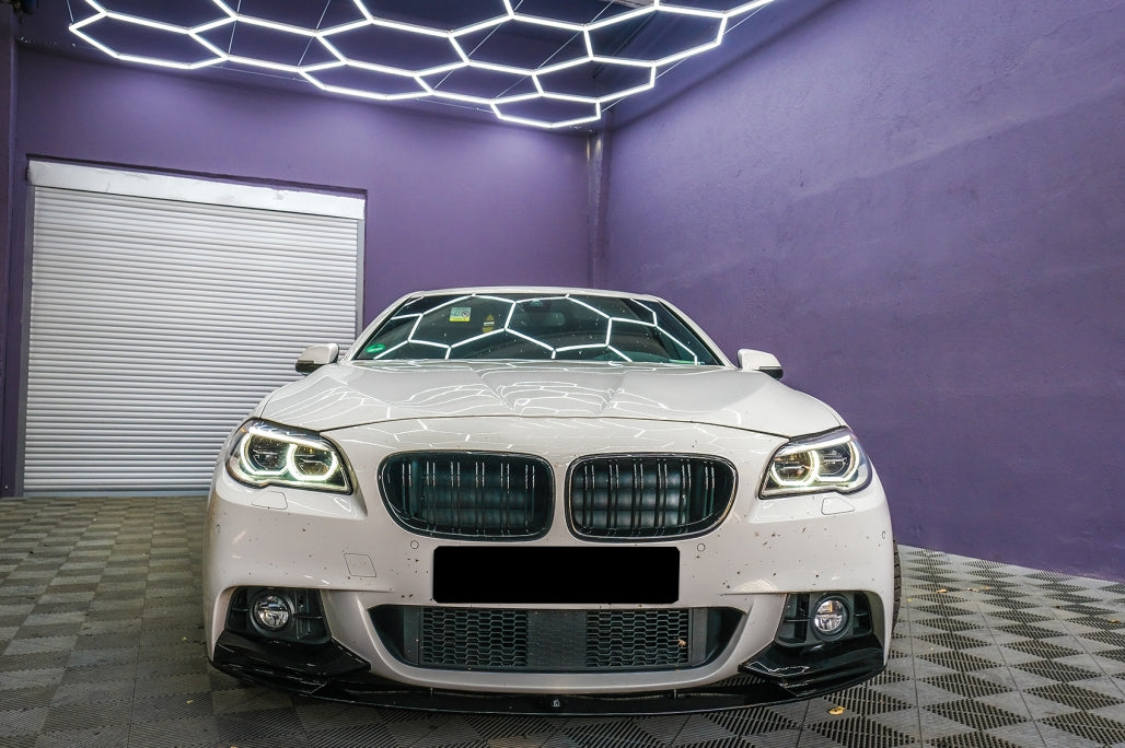 Front Lip Spoiler M Design Shiny Black for BMW 5 Series F10 F11 (2011–2017)