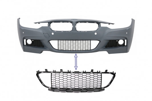 Front Lower Grille Center Black for BMW 3 Series F30 F31 M-Tech (2011–2019)