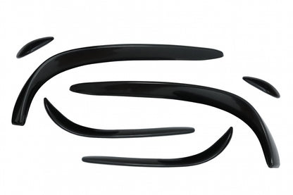 Front Splitters C43 Design Piano Black for Mercedes C-Class W205 S205 C205 A205 (2015–2018)