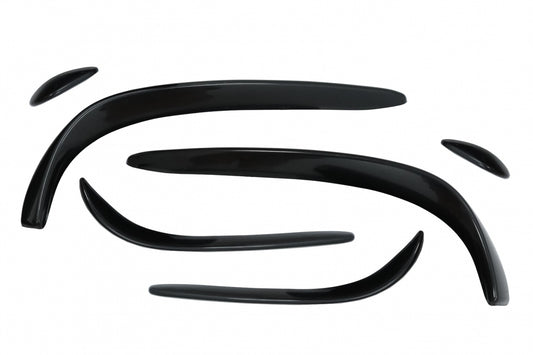Front Splitters C43 Design Piano Black for Mercedes C-Class W205 S205 C205 A205 (2015–2018)