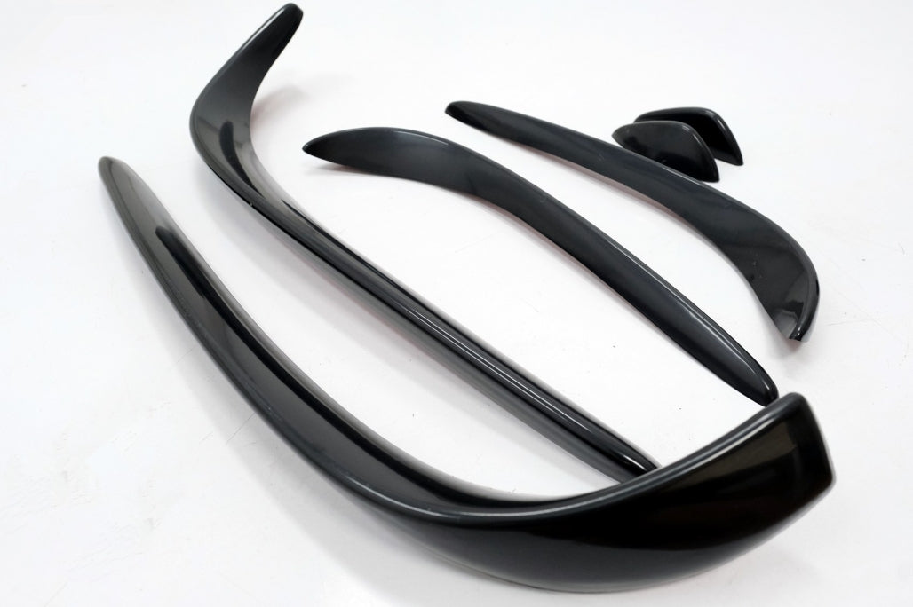 Front Splitters C43 Design Piano Black for Mercedes C-Class W205 S205 C205 A205 (2015–2018)