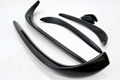 Front Splitters C43 Design Piano Black for Mercedes C-Class W205 S205 C205 A205 (2015–2018)