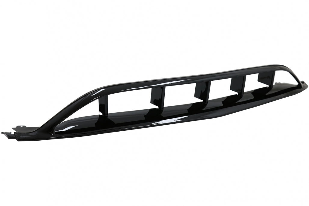 Front Splitters with Central Grille A45 Panamericana Piano Black for Mercedes A-Class W176 Facelift (2015–2018)
