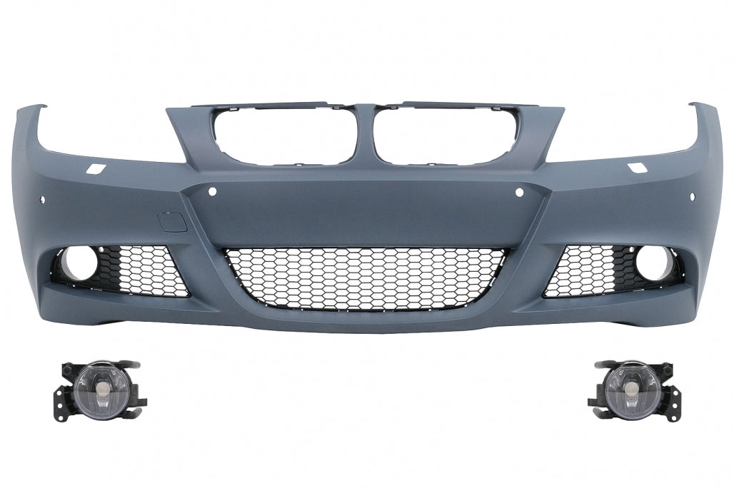 Front Bumper M-Technik Design with fog lights for BMW 3 Series E90 E91 LCI (2008–2011)